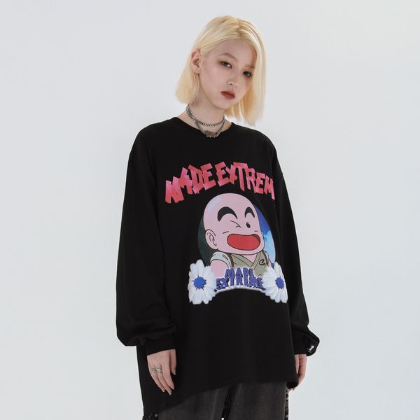 

new long sleeve 2021 fashion harajku japanese kawaii tshirt oversize cute graphic tees streetwear shirt womenclothing 56q2, White
