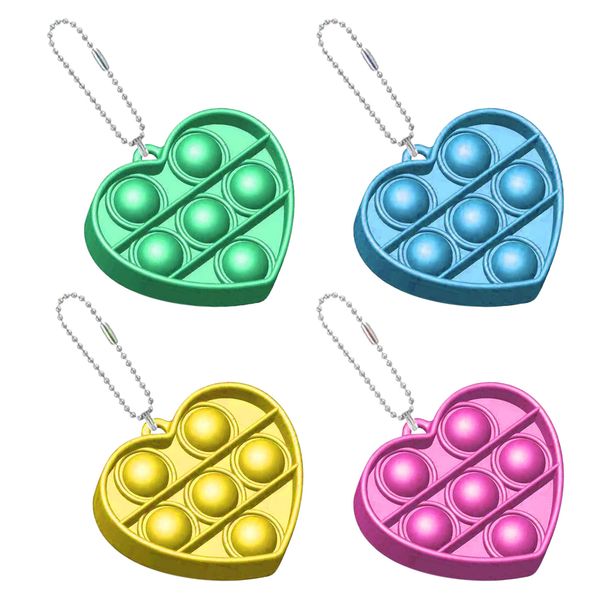 

push bubble fidget antistress toys kids unicorn pop it pendant sensory autism special needs stress reliever