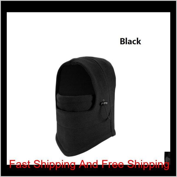 

winter masks warm thicker barakra hat winter cycling caps motorcycle windproof skiing dust tactics section head s qylort ppshop01, Black