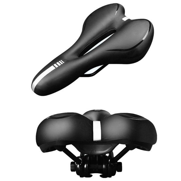 

bike saddles mtb absorbing hollow bicycle saddle gel leather seat accessories
