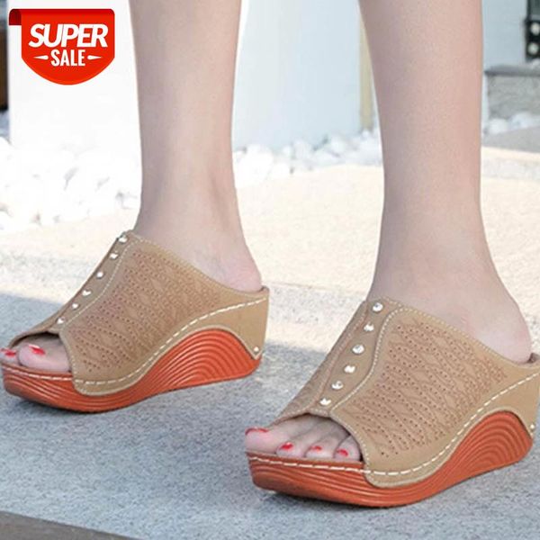 

women's platform sandals shoes woman slip on ladies gladiator flat sandals women's plus size wedge heel female shoes plus size #wg, Black
