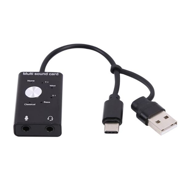 

sound cards usb external adapter 7.1 5.1 channel 3d surround heavy bass 6 effects card audio