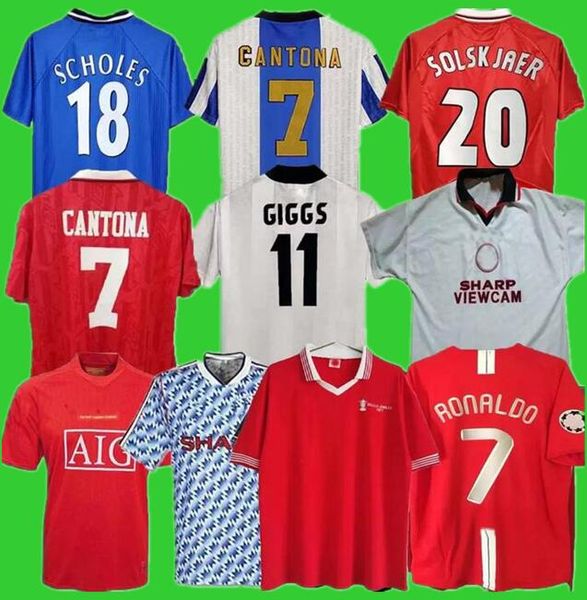 

manchester retro united 1977 2002 soccer jersey man football giggs scholes ronaldo cantona solskjaer manchester 07 08 93 94 96 97 98 99 86 8, Black;yellow