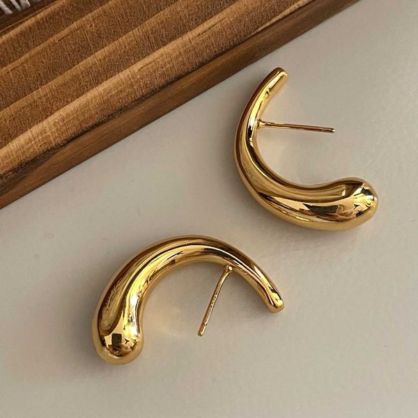 

geometric simple design earrings advanced earrings small number of gold-plated and drop shaped gold g5-4, Silver