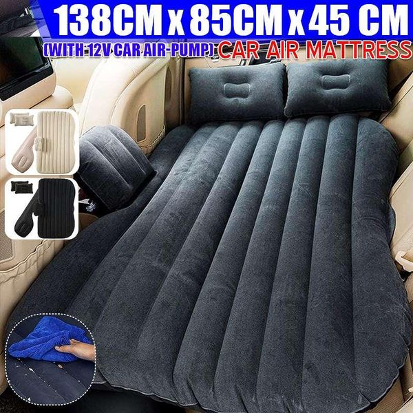 

other interior accessories inflatable car mattress outdoor camping bed pvc flocking multifunctional