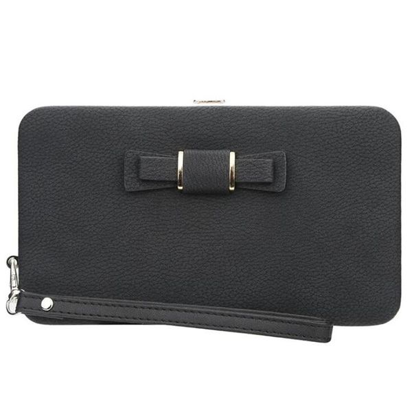 

wallets multi-function mobile phone bag bow lunch box fashion clutch, Red;black