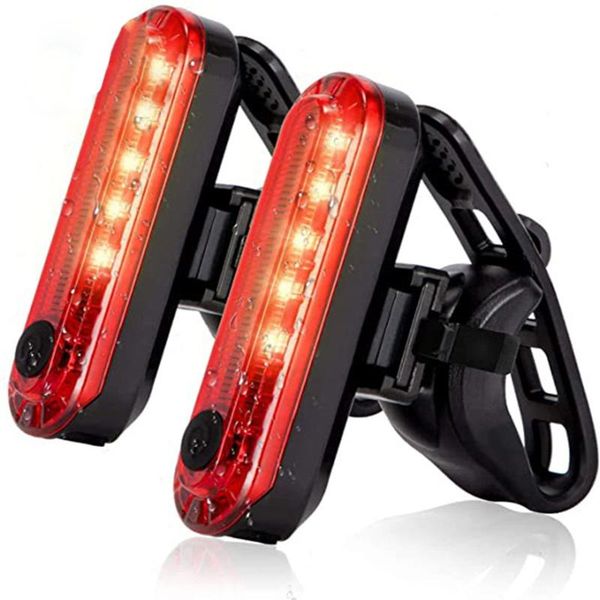 

night riding taillight bike lights bicycle led usb lights bicycle accessories cycling light rechargeable safety 4 style