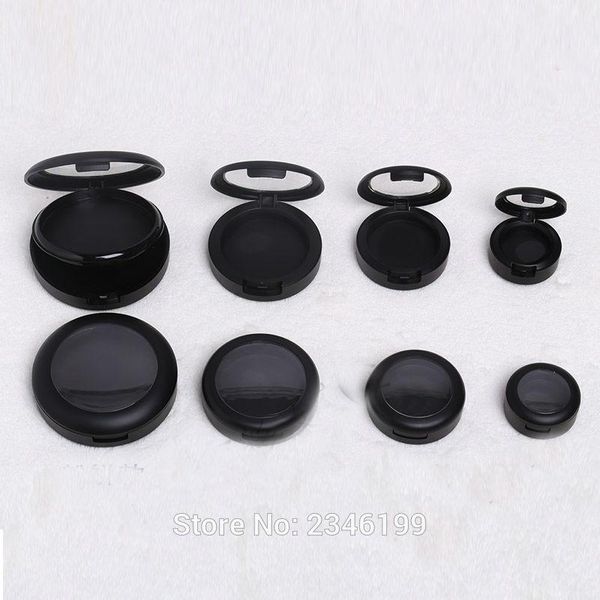 

storage bottles & jars 20pcs/lot diy black rim lid cosmetic powder case, eyeshadow case with 36mm inner dia, round container
