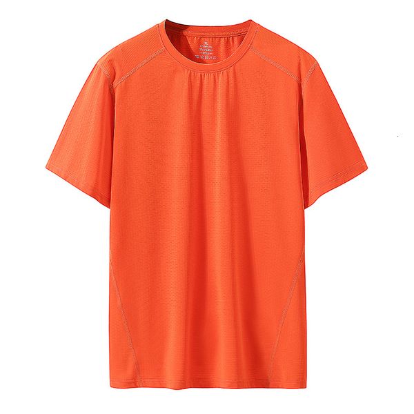 

mesh ventilation quick drying t-shirt thin men's ice silk short sleeve loose plus add 8xl increase the movement trend 1-13 foeu, White;black
