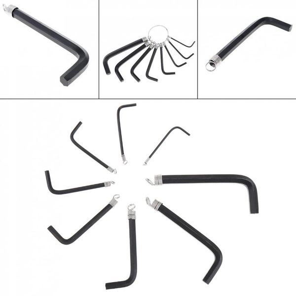 

tools 8 in 1 bicycle hexagon wrench keychain tool set with different size multifunction repair