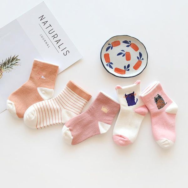 

happyflute cute cotton baby socks 0-9year infant socks for girls and boys summer autumn newborns toddler anti-slip, Pink;yellow