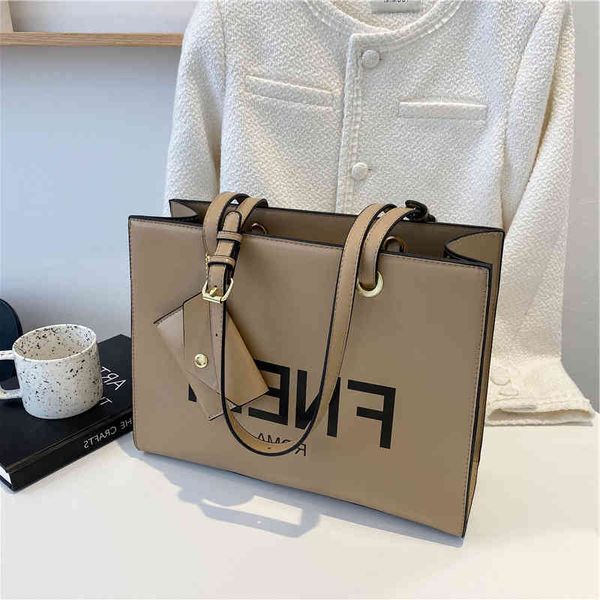 

new fashion bag tote letter simple one shoulder hand women's large capacity armpit purse