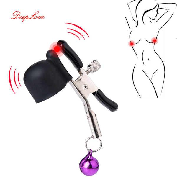 

metal vibration bell nipple clip toys female nipple bound tease tools couples toys store