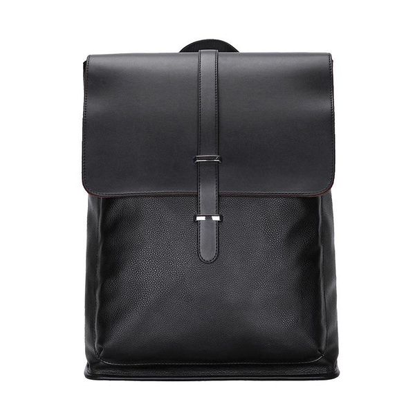 

backpack design knapsack classic genuine leather men's fashion casual student travel male rucksack bag
