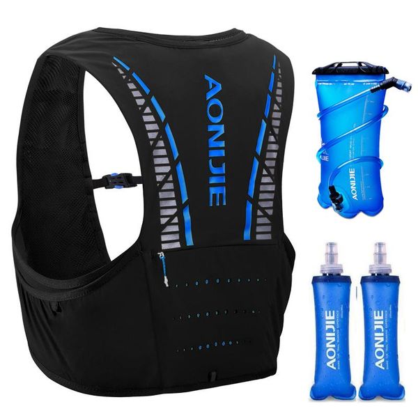 

outdoor bags aonijiec933 250ml trail running backpack 5l lightweight hiking racing cycling marathon hydration vest rucksack optional bottles