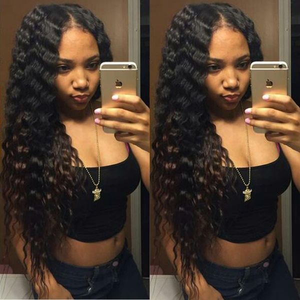 

human hair bulks 1 3 4 bundles deal south africa warehouse deep wave brazilian weave curly bundle water wholesale raw virgin remy, Black