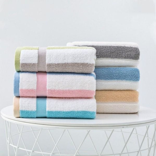 

hand towel cotton stripe women bath face towels bathroom soft absorbent gym towel sport 34x76cm toalha de banho