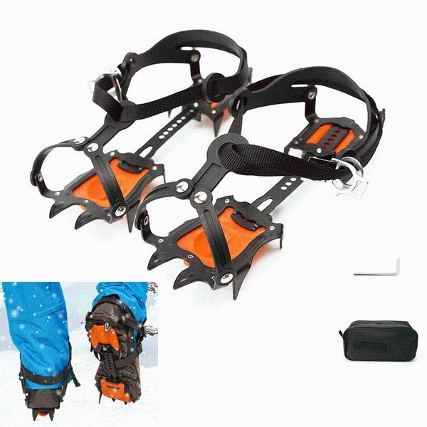 

cords, slings and webbing 10 teeth climbing crampons outdoor rock ice fishing snow skid shoe cover mountaineering gear crampon