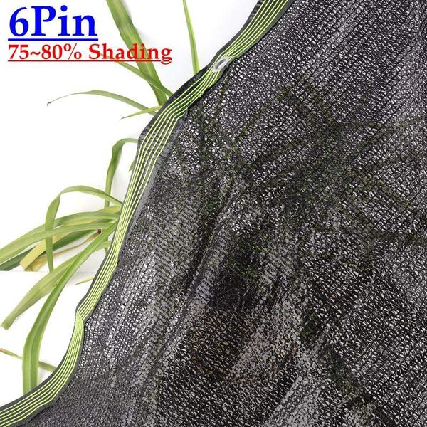 

shade 6pin 75% shading black anti-uv sun net hdpe plants shelter greenhouse protection sunshade