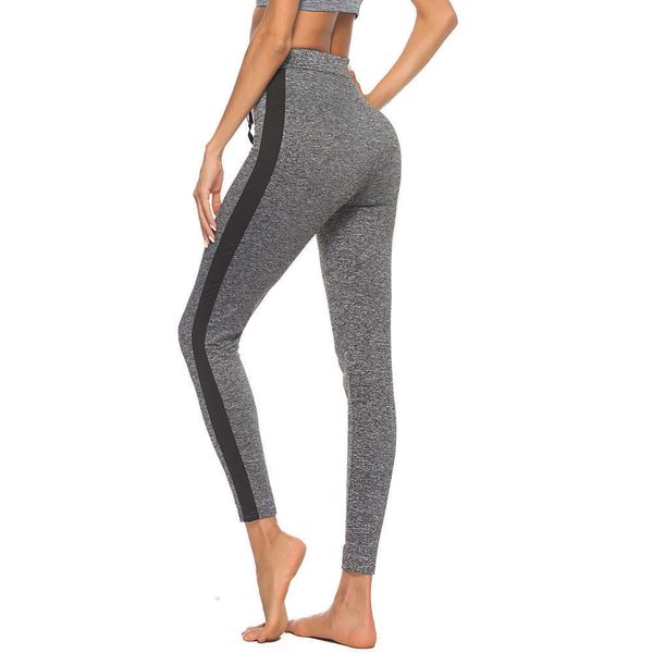 

2021slim yoga women's large leggings sports fitness pants, Gray