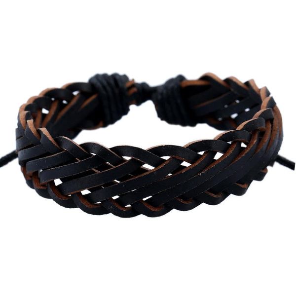 Tênis hxmeng vintage ropa de couro vintage pulseira multi-camada de camada simples s bangles de pulseiras masculinas para acessórios de mão jóias de presente