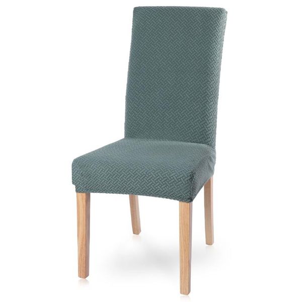 

chair covers 1/2/4/6pcs green cover spandex jacquard kitchen dining room slipcover protector case for seat elastic stretch