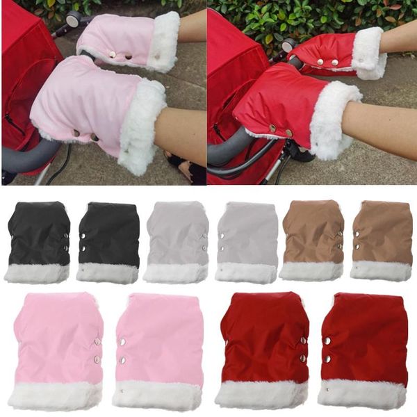 

stroller parts & accessories 1 pair born baby gloves winter warm waterproof mitten pram hand muff kids mittens