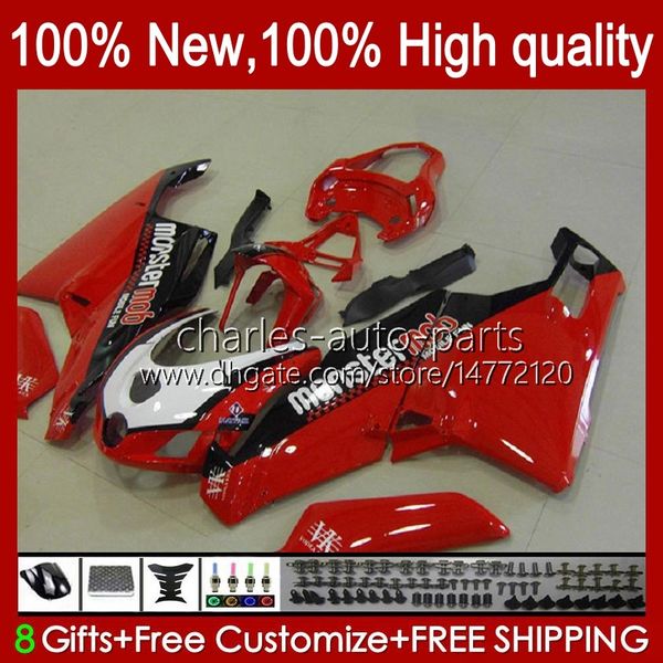 Carene rosse per moto per DUCATI 749-999 749S 999S 749 999 2003-2006 Carrozzeria ABS 27No.31 749 999 S R 2003 2004 2005 2006 749R 999R 03 04 05 06 Kit carrozzeria OEM