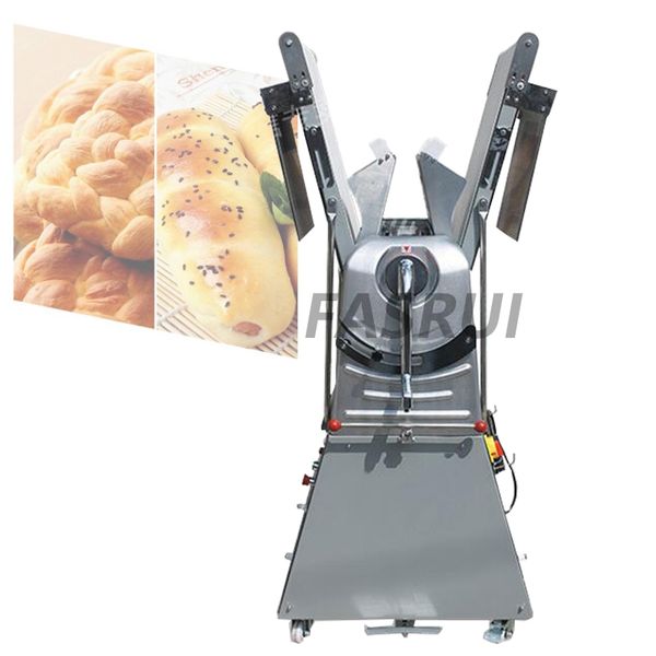 Máquina de pastelaria de pão elétrica Máquina de encurtamento Pizza Slicing Roller Press Sheeter Fabricante Desktop Baixe