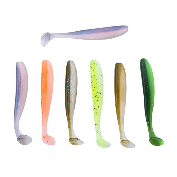 

two color t-tail 6cm1.4g road sub soft fishing gear false bait bait hook