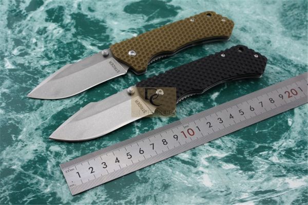St Pt Middle Size Tactical Fight Folding Knife Survival 440C Blade Tunnel G10 Hand Outdoor Camping Hunting EDC Tools