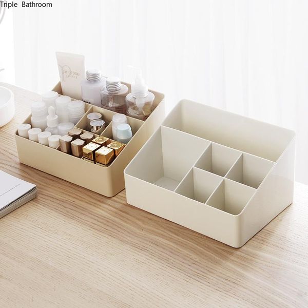 

storage boxes & bins cosmetic plastic organiser solid color makeup drawer holder brush pen jewellery multi-purpose use make up