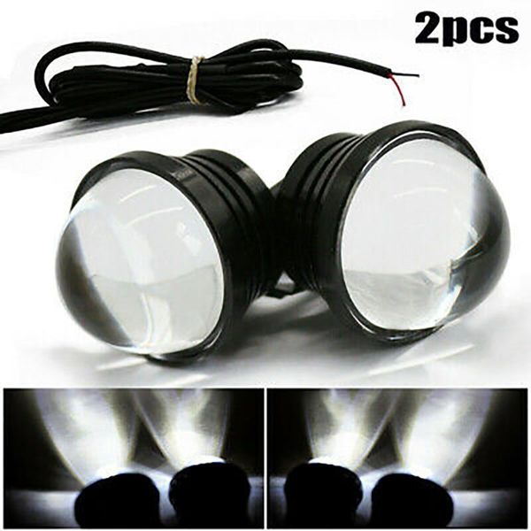 

emergency lights daytime running hawkeye fog led universal white burst flash 12v 2x