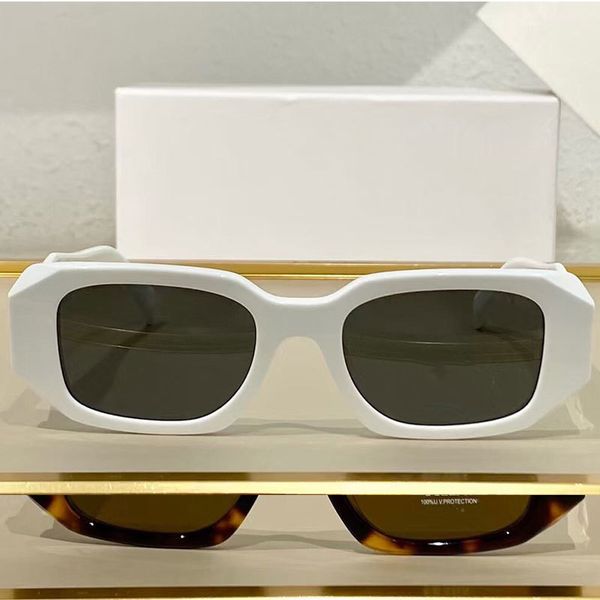 

womens p home sunglass pr 17ws digner party glass ladi stage style fashion concave-convex three-dimensional line mirror, White;black