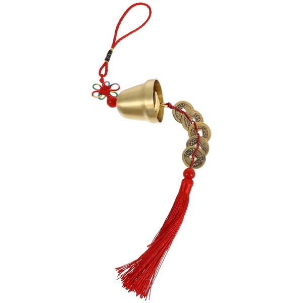 

decorative objects & figurines 1pc chinese bell pendant hanging decor blessing copper craft