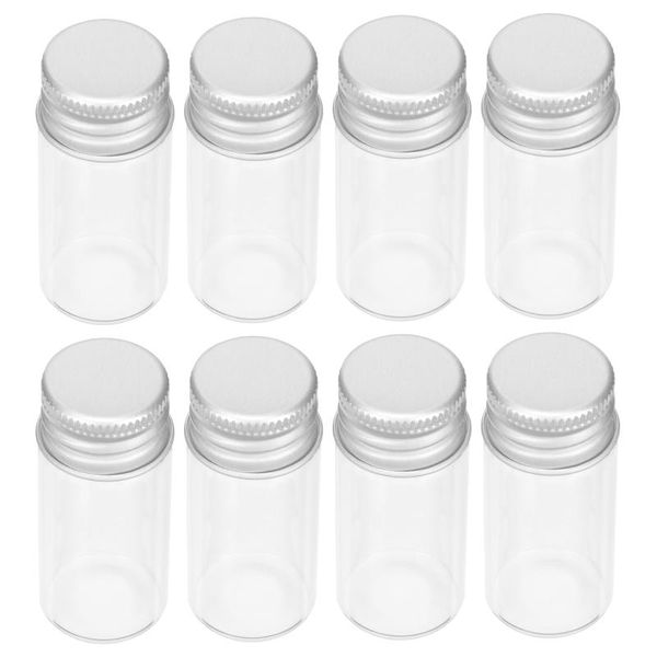 

storage bottles & jars 10pcs clear glass reagent container with lid