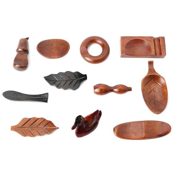 

chopsticks cute japanese wooden rest spoon fork knife holder stand rack decor