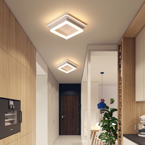 

2021 new roof lamps led modern light corridor home porch vestibular locker room round square staircase fitted kjl2