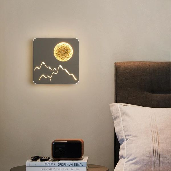 

2021 new wall lamp led bedroom bedside lamp modern creative personality nordic living room special lighting