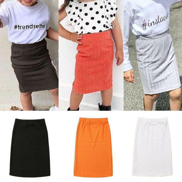 

skirts 1-5t toddler baby girl spring autumn solid knitted slim hip fashion street wear clothes summer stripe elastic waist11, Blue