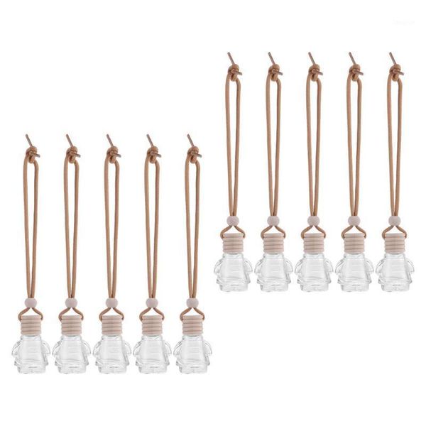 

storage bottles & jars 10pcs hanging empty glass perfume bottle car diffuse ornament
