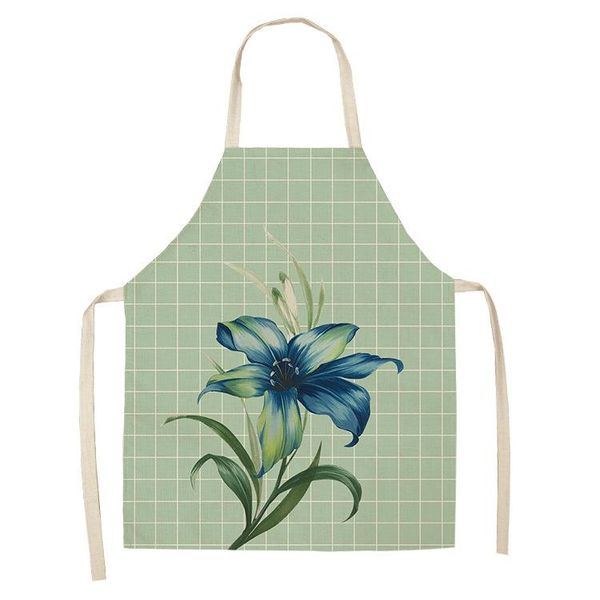 

aprons cotton and linen creative european american plants flowers sleeveless wholesale support to map customization