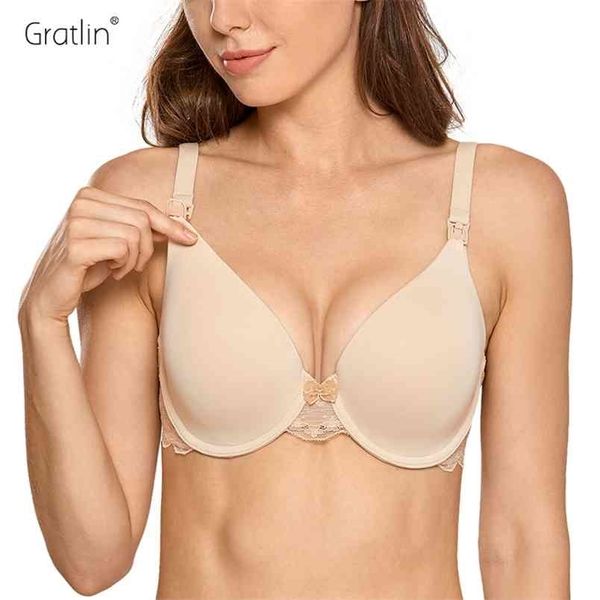 

women's breastfeeding lightly padded underwire maternity nursing bra 210918, White