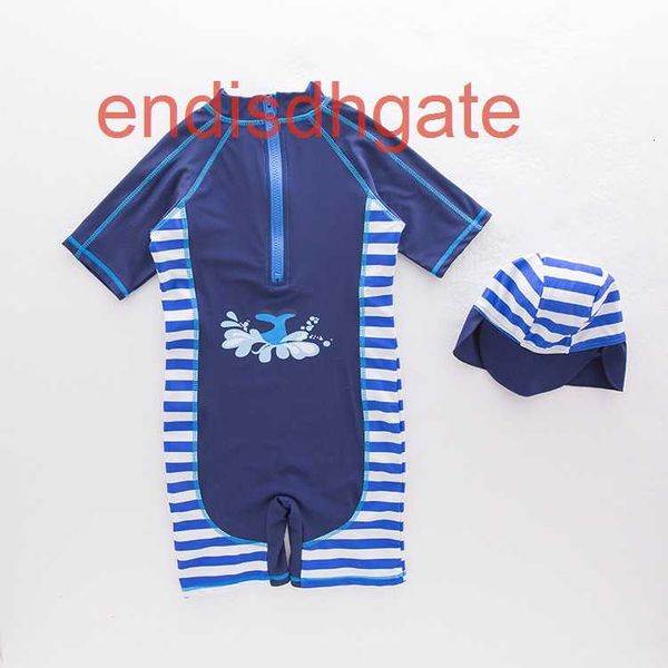 

one new sunscreen japanese piece and korean cartoon whale children's outdoor beach spring swimsuit, White;black