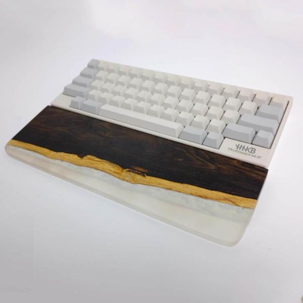 

mouse pads & wrist rests resin wood luminous keyboard hand rest customized 7 days delivery coastline design unique customization