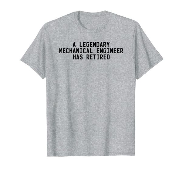 

legendary mechanical engineer retired funny retirement gift t-shirt, White;black