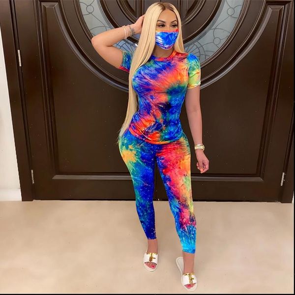 

tie dye summer two piece set for women tracksuit streetwear crop pants sweat suits lounge wear 2 piece women sets clothes, Gray