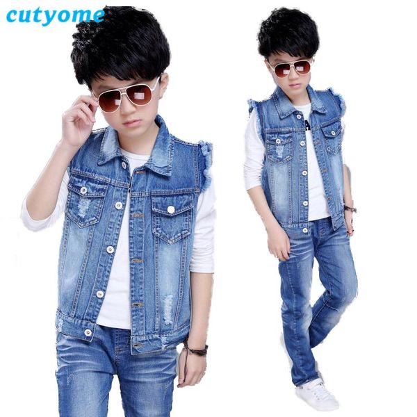 

waistcoat baby boys denim vest coat cutyome spring autumn toddler kids solid jeans wasitcoats teenage outerwear children's clothing 9, Camo