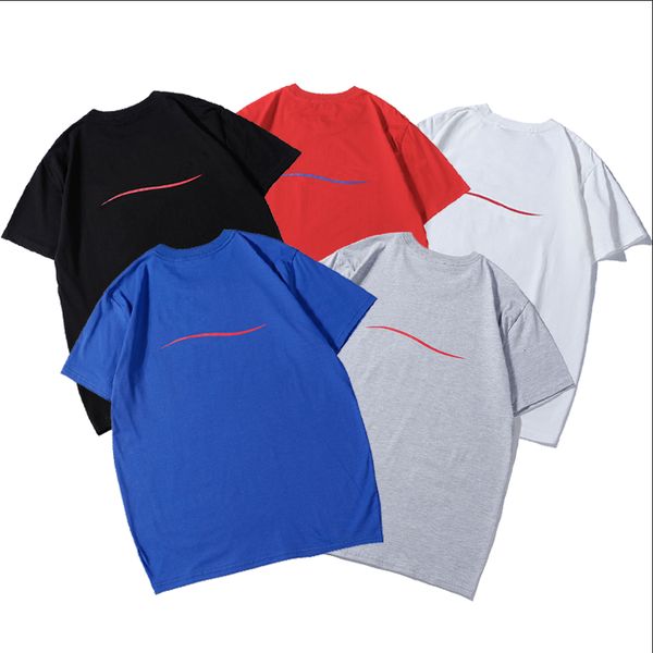 

mens t-shirt womens summer breathable letter printed with wave tee short sleeve fashion street wear womens tshirts unseix top, White;black