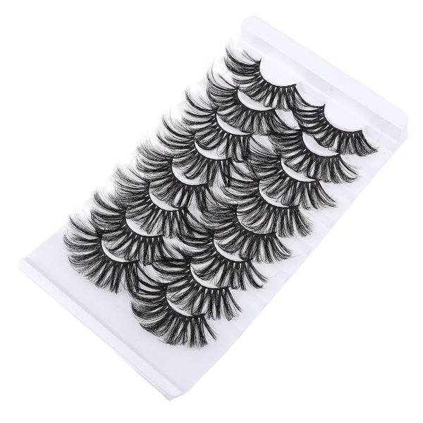 

false eyelashes 16 pairs fluffy fake lashes 25mm decals simulation 3d affect